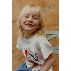 [국내배송] 자라 ZARA 자수 패치 티셔츠 - 크림 971419