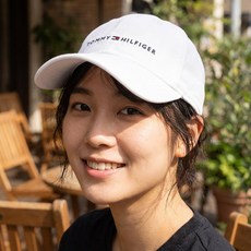 타미힐피거 남여공용 로고 야구 볼캡 모자