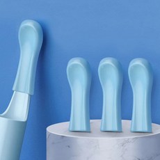 30개 실리콘 귀지 제거 도구 교체용 커버 청소기 키트 시각적 슬리브 스푼
