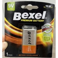 벡셀 알카라인 9v 건전지 6LF22, 2개, 1개입