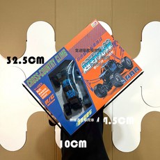 DFMEI 男孩大禮盒四通六輪越野攀爬遙控車兒童玩具, 1個, 9922-1 越野先鋒二通遙控車:如圖