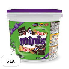 마즈 엠앤엠즈 스니커즈 트윅스 초콜릿 믹스드 기프팅 버켓, 450g, 5개