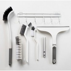 모던라움 욕실 화장실 청소솔 세트 7종 다용도 스퀴지 고리포함 청소 도구, 1세트, 화이트