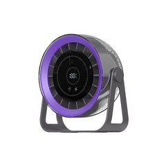 循環扇 半導體製冷 桌面電風扇 智能負離子 100檔風速 遙控靜音夜燈風扇, 戴森灰【充插两用】100档超大风