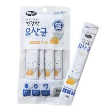 치즈함유 무방부제 강아지 유산균 4개입 입짧은 후식 배변 기호성 간식, 1개, 15g, 우유