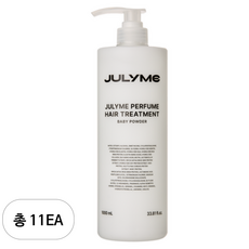 줄라이미 대용량 퍼퓸 트리트먼트 헤어팩 베이비파우더향, 1L, 11개