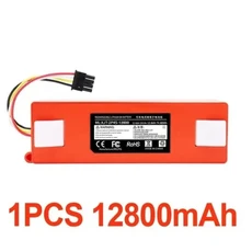 Xiaomi Roborock S7S6S5 S50 풀 시리즈 스위퍼 배터리 CEFCC용 14.4V 12800mAh 고용량 교체, 04 1PC 12800mAh