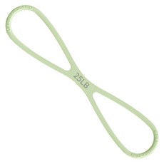 八字拉力帶 彈力繩 瑜珈伸展帶 健身拉力繩 阻力訓練帶 開肩美背 輕巧便攜, 綠色, 1個