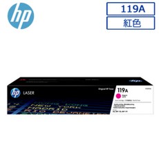 HP 119A 碳粉匣 適用於 HP Color LaserJet Pro MFP M182n/M183fw, 紅色, 1個