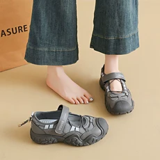 FINE ART 여성 여름 발편한 운동 샌들 통기성 데일리 슈즈