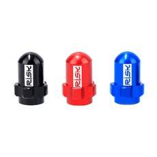 RISK 7075 T6鋁合金美嘴帽 美式氣嘴蓋 單車腳踏車自行車氣嘴蓋, 1個, 紅色__美式氣嘴蓋