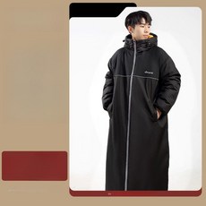 오토바이우주복 배달우주복 라이더 대행 겨울 낚시복 업그레이드 플리스 LLPS 블랙 L A 허리 지지대 스타일, 블랙 2XL