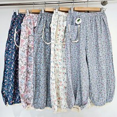 마메든 여성 여름용 시원한 쿨 냉감 밴딩레이스 7부 잠옷 파자마 빅사이즈 가능 랜덤 1매