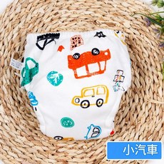 純棉如廁訓練褲 六層紗布瞬吸防漏 人體工學設計, 小汽車, 1套