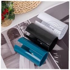 슬라이드 커팅 자석부착 절단기 포장랩 정리함 보관 랩 홀더 주방 호일 벽걸이형, 1개, 화이트