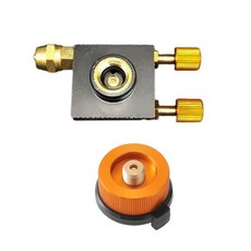 배낭 여행자를 위한 여러 호환 가능한 실외 스토브 변환 세트 안전한 압력 해제 밸브 휴대가 간편한 소형 디자인, Set 1