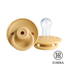 小獅王辛巴 MUNITA 扭扭圓型安撫奶嘴, 蜂蜜芥末, 1個