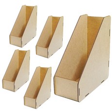 키득키득 우드공예 MDF DIY책꽂이함, 5개, 단일