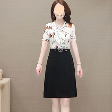 Yellwel 여성용 여름 원피스 세련된 스타일 두 가지 디자인 DJP