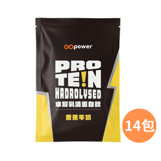GOpower 水解乳清蛋白 香蕉牛奶, 14個, 35g
