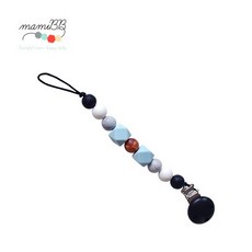 mamiBB 固齒奶嘴夾鍊, 1個, 多色