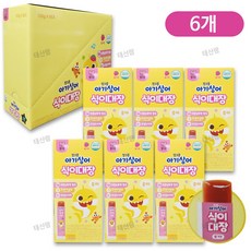 핑크퐁 아기상어 식이대장 젤리 / 고식이섬유 유아변비 푸룬농축액 과즙팡팡, 100g, 6개