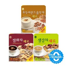 송원 제로슈가 3종 (쌍화차30T+생강차30T+호두아몬드율무차30T) 전통차 제로슈가, 1세트