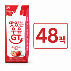 맛있는 우유GT 딸기우유, 180ml, 48개