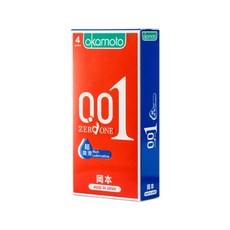 岡本 Okamoto 001RL 超潤滑 保險套 日本製造, 1個, 4個裝