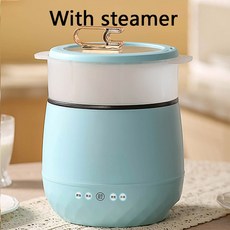 8L 논스틱 밥솥 음식 보온기 히터 수프 스튜 냄비 휴대용 멀티쿠커 핫팟 보일러 오믈렛, 110V, Blue steamer