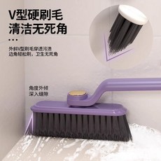 可旋轉清潔刷 縫隙刷 浴室清潔 廚房去垢刷, 紫色（小號）, 1個