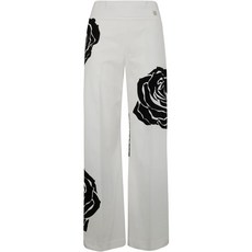 블루걸 로즈 패턴 팬츠