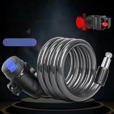 튼튼한 번호 와이어 자물쇠 자전거 잠금장치 킥보드 오토바이, 8. 4자리 105cm 거치대