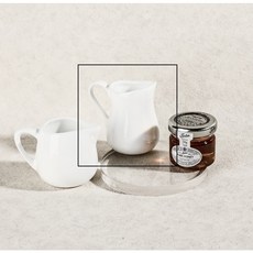 喚 HUAN 純白陶瓷迷你奶盅 濃縮咖啡杯 奶精杯, 1個, 純白陶瓷迷你奶盅 高款