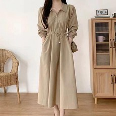 여성 여름 하객룩 롱 정장원피스 40대 50대 중년용 결혼식 참석용