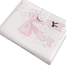 超高顏值卡冊【創意收納册】粉色蝴蝶結PU皮質A5卡冊可愛小眾四格卡片收納, 粉色蝴蝶結pu卡册【A5】，+10張內頁【80卡位】×1個