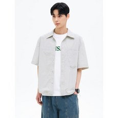 에잇세컨즈 8SECONDS 나일론 유틸리티 반소매 셔켓 라이트 그레이 425565LY82 141688