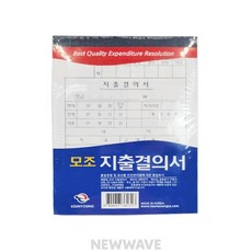 새결이네 고급형 모조 지출결의서 10개 서류보관용