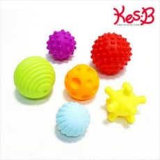 유아 감각발달 교구 스포츠 말랑 쉐이프 공 6종