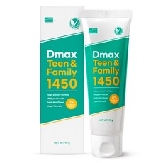 듀오솔루션 디맥스 주니어&청소년 온가족 패밀리치약 1450ppm 고불소 틴앤패밀리 임산부 비건치약 민트향, 1개, 90g