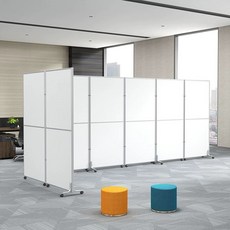 사무실 이동식 접이식 스크린 칸막이 창고 작업장 가림막 길이 1.2m 높이 1.8m 전체 패널