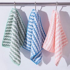 극세사 행주 주방 까페 물결무늬 잘닦이는 청소 홍보 판촉, 1개