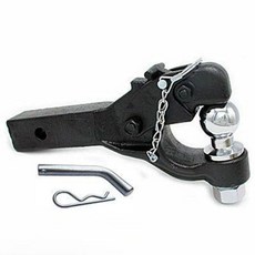 트레일러 견인 장치 마운트 히치 고리 볼 카라반, 1개, 볼포함 일체형 전투 도끼 후크