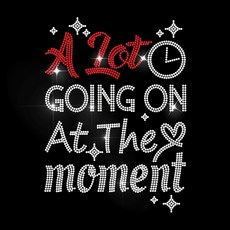 1개 유리 핫픽스 라인스톤 다리미 부착형 아플리케 의상 액세서리 (옷 가방 바지용) 297x210mm, 혼합색