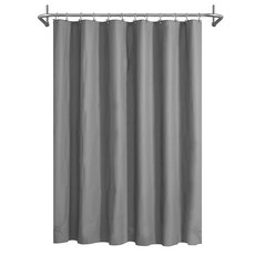 Mrs Awesome 자석 3개가 있는 긴 샤워 커튼 라이너 182.9 x 198.1cm(72 78인치) 투명 PEVA 욕실용 길이 298.8cm(78인치) 플라스틱 커튼, 다크 그레이_154816