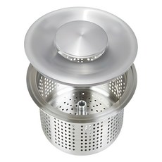 水槽排水口脫水過濾網 + 不鏽鋼水槽蓋 STS304, 1個