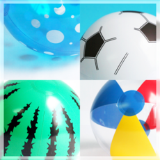 토이랄라 썸머 비치볼 비치백 탱탱볼 바다 해변 물놀이 수박 여름 해수욕장, 탱탱볼_낱개1개, 1개