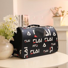 外出摺疊貓包跨境便攜手提寵物揹包外出包透氣貓狗用品寵物包貓箱, 1個, 黑色英文字母