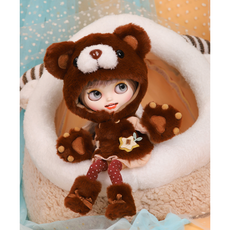 blythe 브라이스 의상 옷 곰돌이 코스튬 세트 테디베어 인형옷 블라이스 소품 랄라솜, 1개