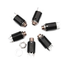 5Pcs 6.35mm 출력 잭 플레이트 일렉트릭 기타 플러그 기타 액세서리, 5개, 그림과 같이, 11JJ701015_YJP
